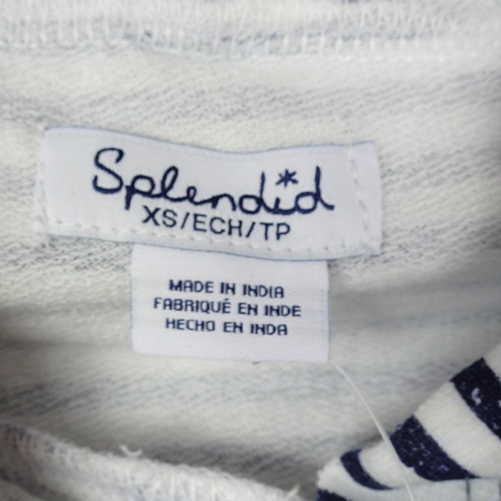 NWT Splendid Pullover Stripe Lounge Hoodie Athleisure Active XS - Picture 10 of 11